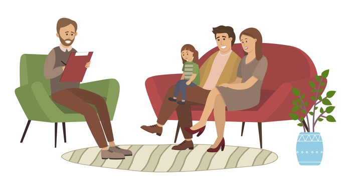 Family on Couch